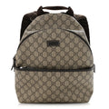 Gucci GG Supreme Monogram Margaux Calfskin Childrens Day Backpack Beige Ebony Cocoa Dark Chocolate