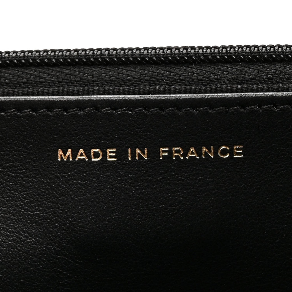 Chanel Caviar Quilted CC Turnlock Charm Wallet On Chain WOC Black