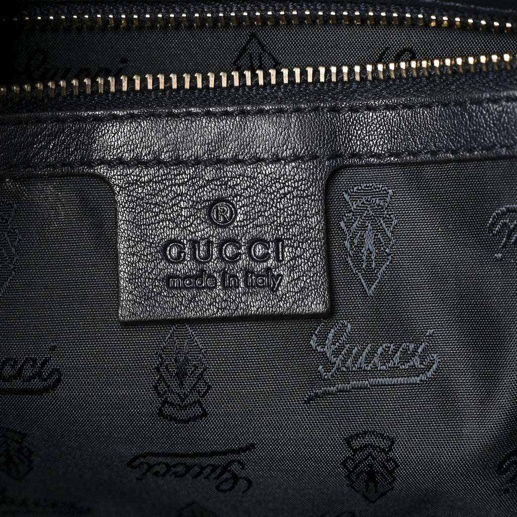 Gucci Crystal Monogram Hysteria Tote Navy Blue