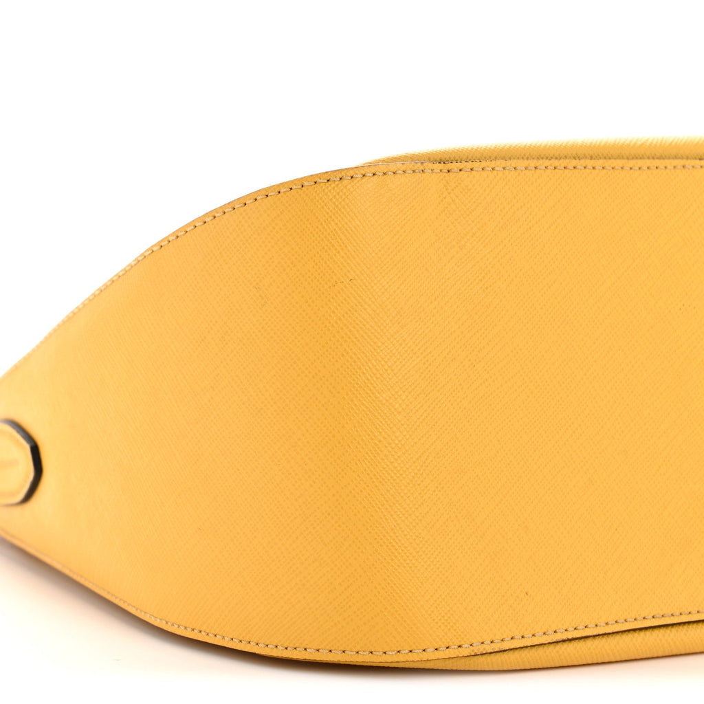 Prada Saffiano Lux Shoulder Bag Soleil