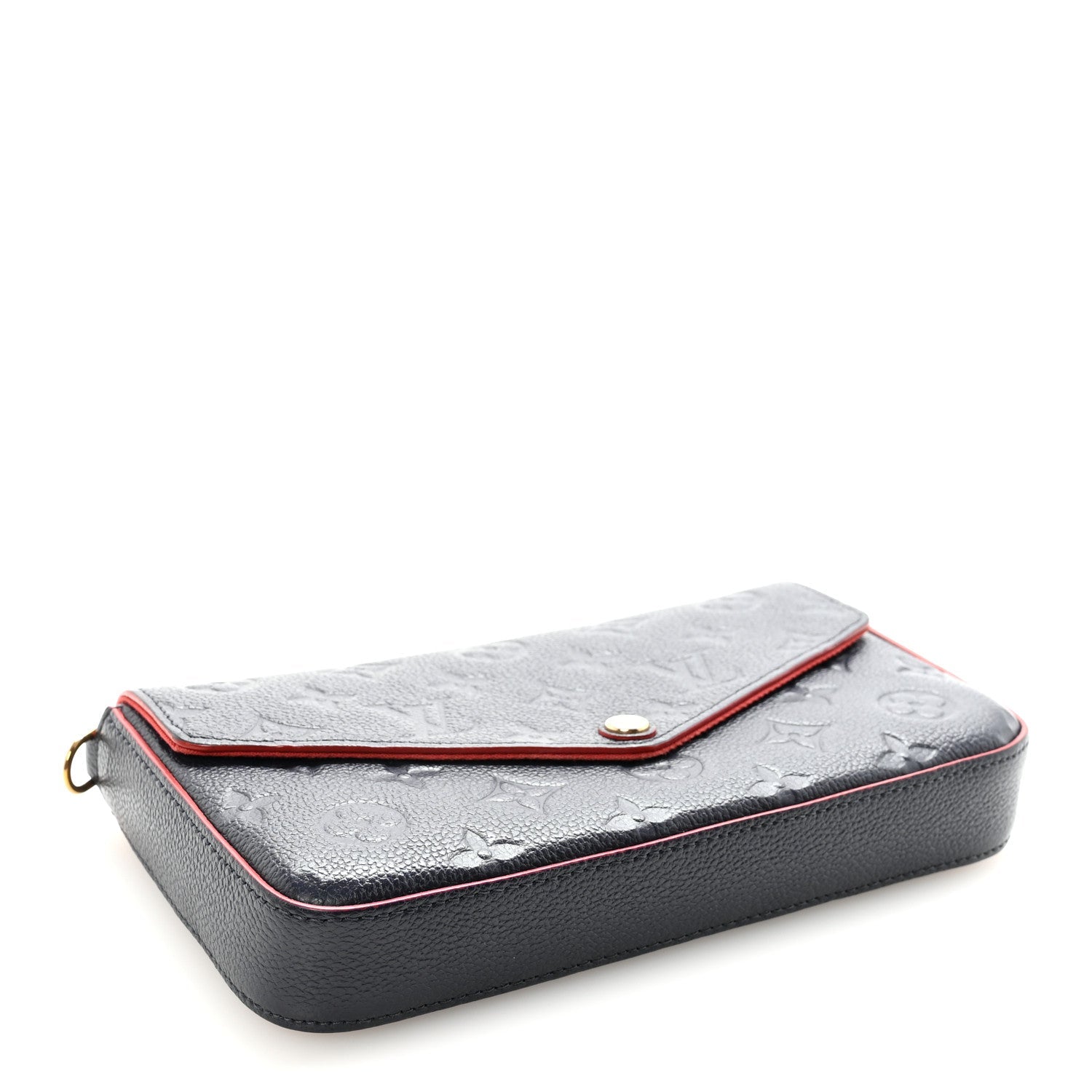 Louis Vuitton Empreinte Pochette Felicie Chain Wallet Marine Rouge