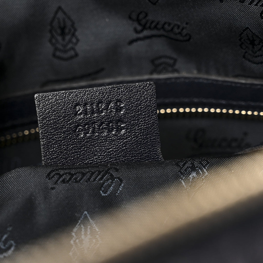 Gucci Crystal Monogram Hysteria Tote Navy Blue