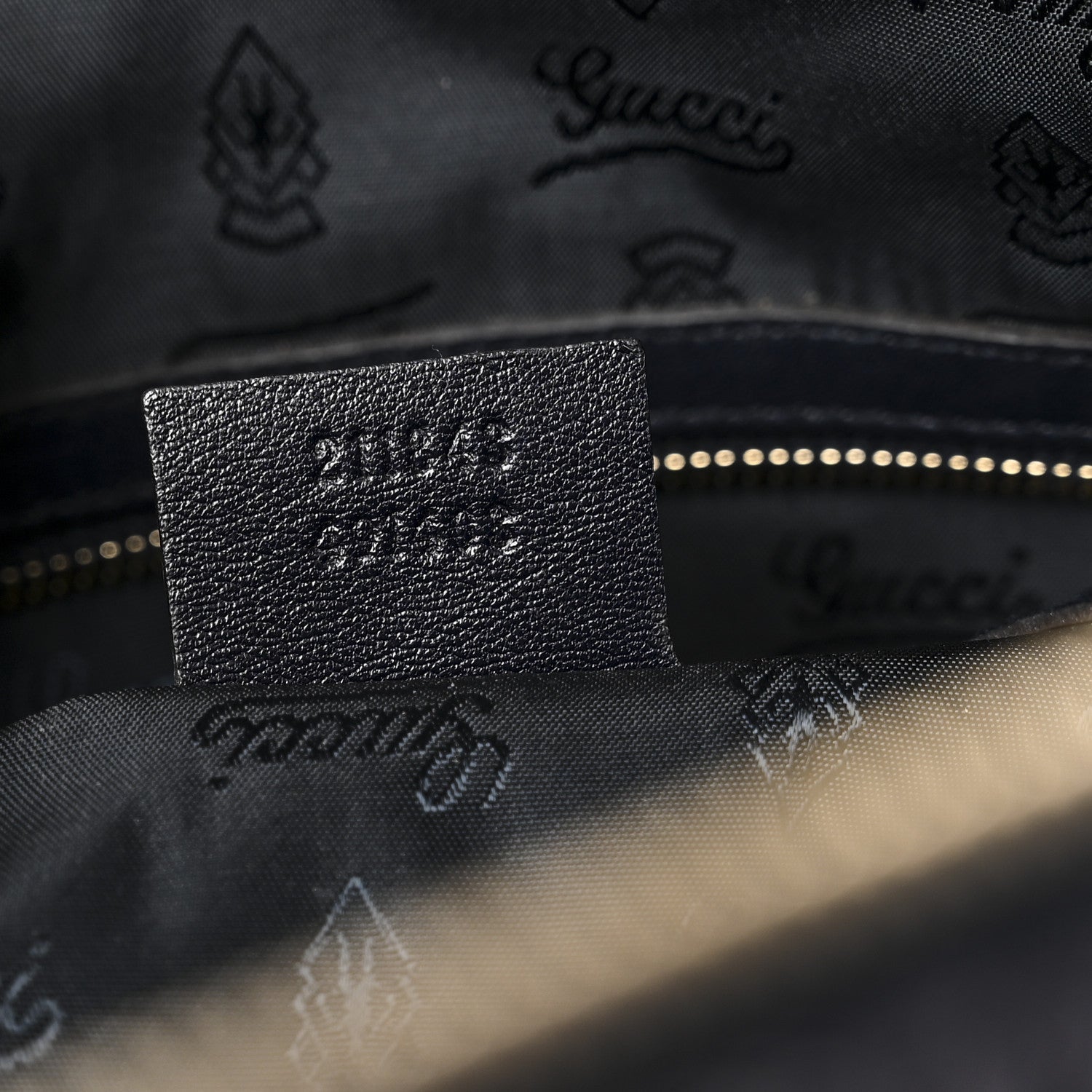 Gucci Crystal Monogram Hysteria Tote Navy Blue