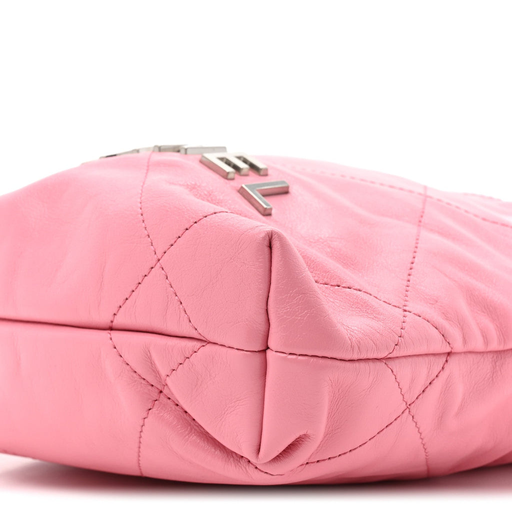 Chanel Shiny Calfskin Quilted Mini Chanel 22 Pink