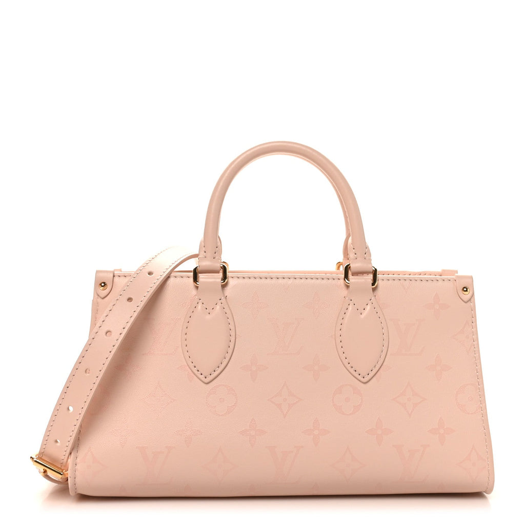Louis Vuitton Calfskin OnTheGo East West Pearl Pink