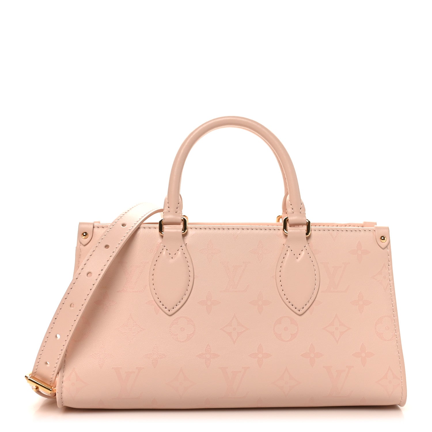 Louis Vuitton Calfskin OnTheGo East West Pearl Pink
