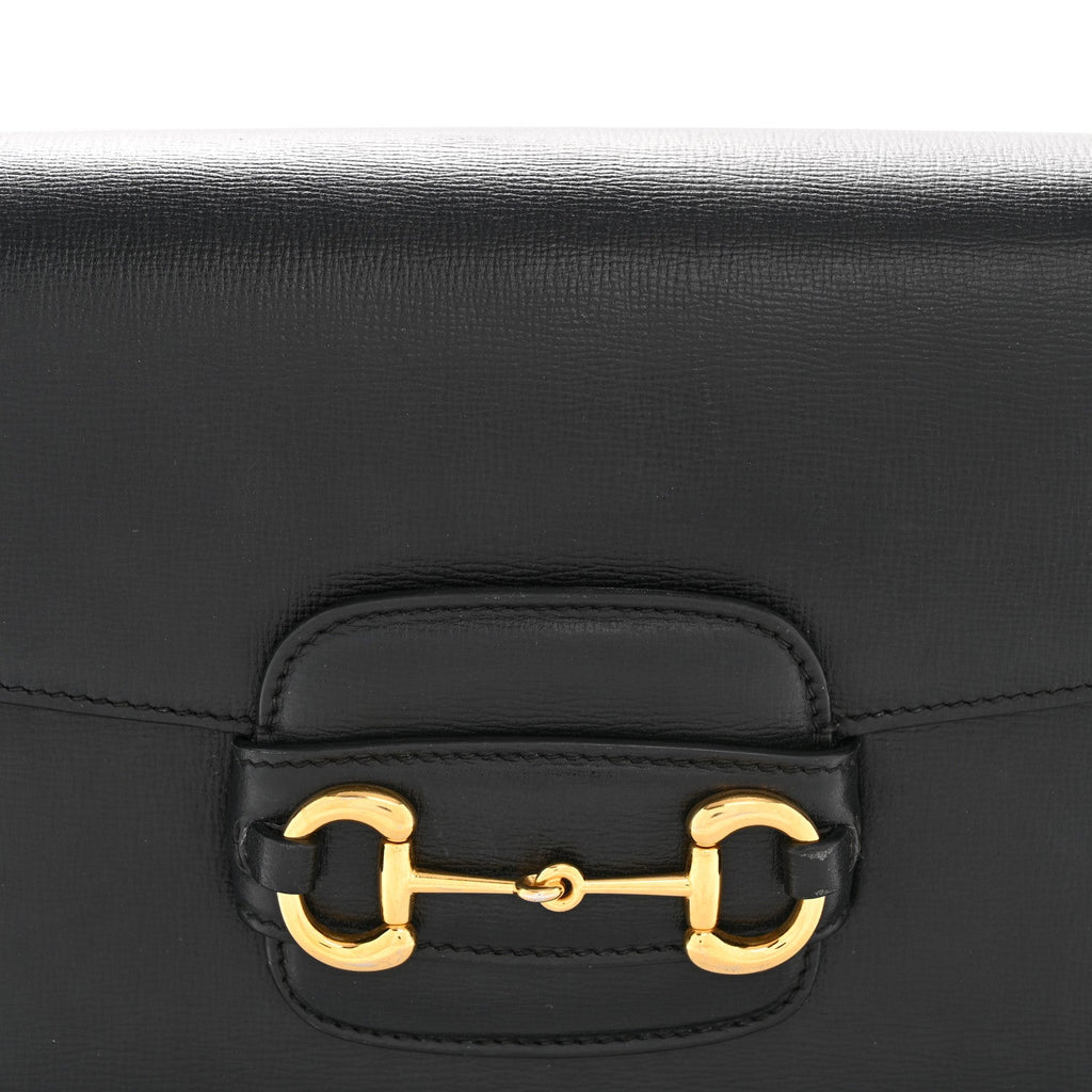 Gucci Azalea Calfskin Horsebit 1955 Shoulder Bag Black