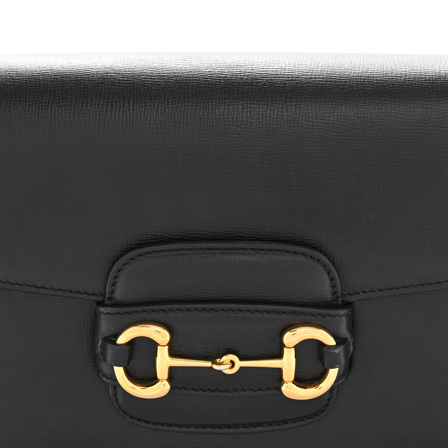 Gucci Azalea Calfskin Horsebit 1955 Shoulder Bag Black