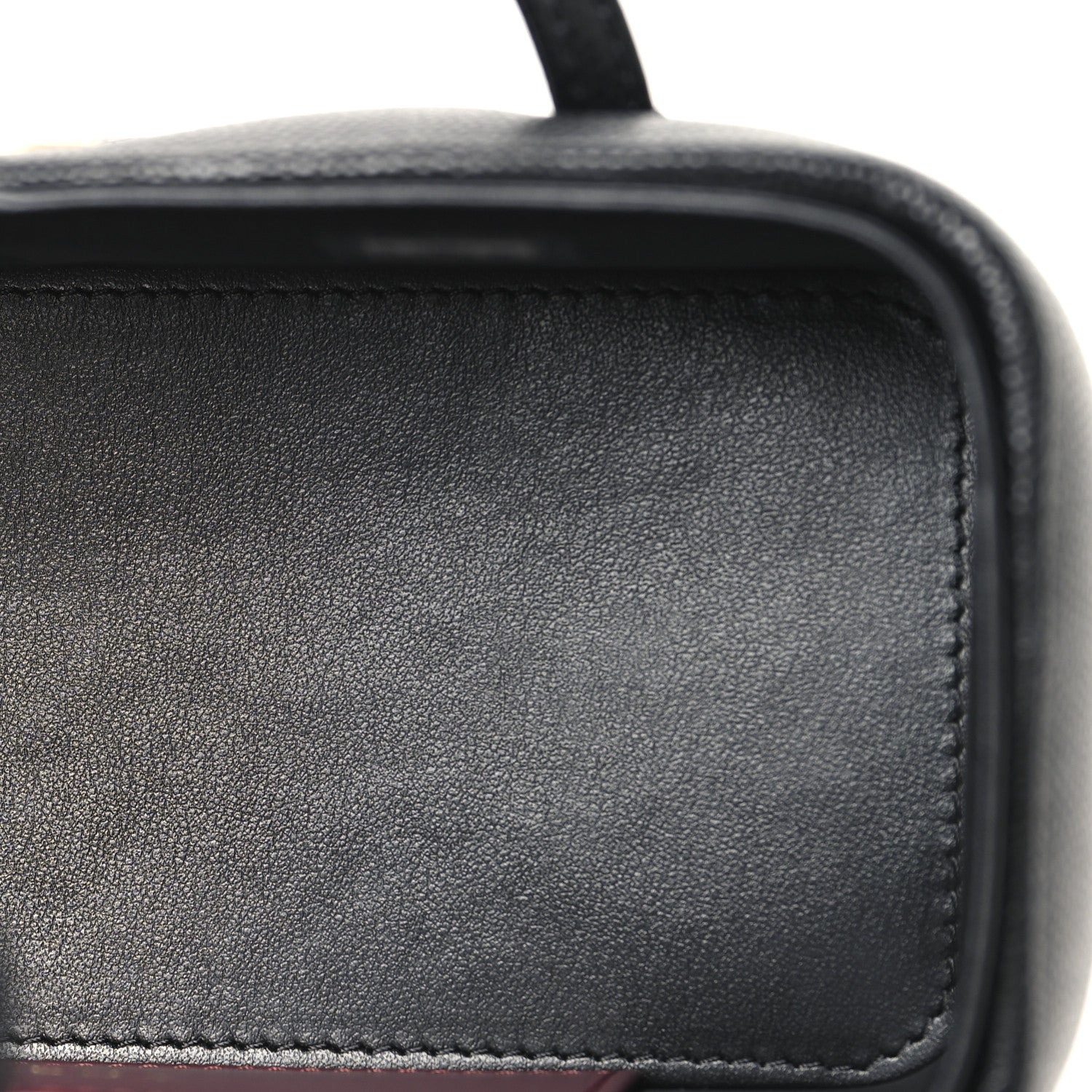 Chanel Shiny Caviar Preppy Coco Long Vanity With Strap Black