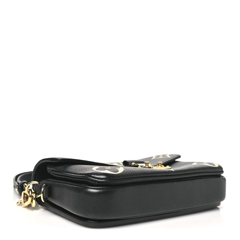 Louis Vuitton Empreinte Monogram Giant Pochette Metis East West Black Beige
