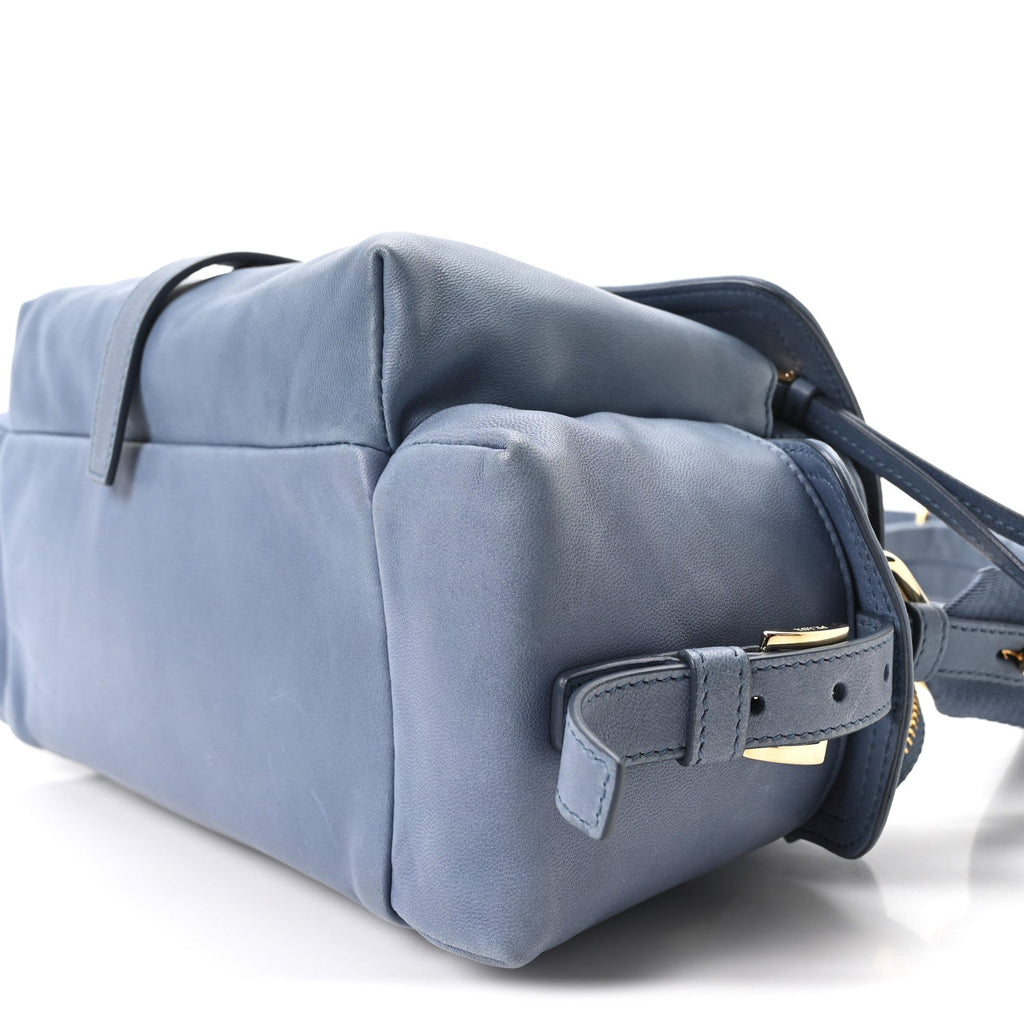 Prada Nappa Medium Explore Shoulder Bag Aviation Blue