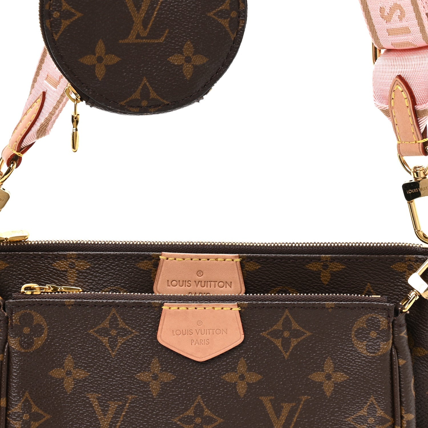Louis Vuitton Monogram Multi Pochette Accessories Rose Clair