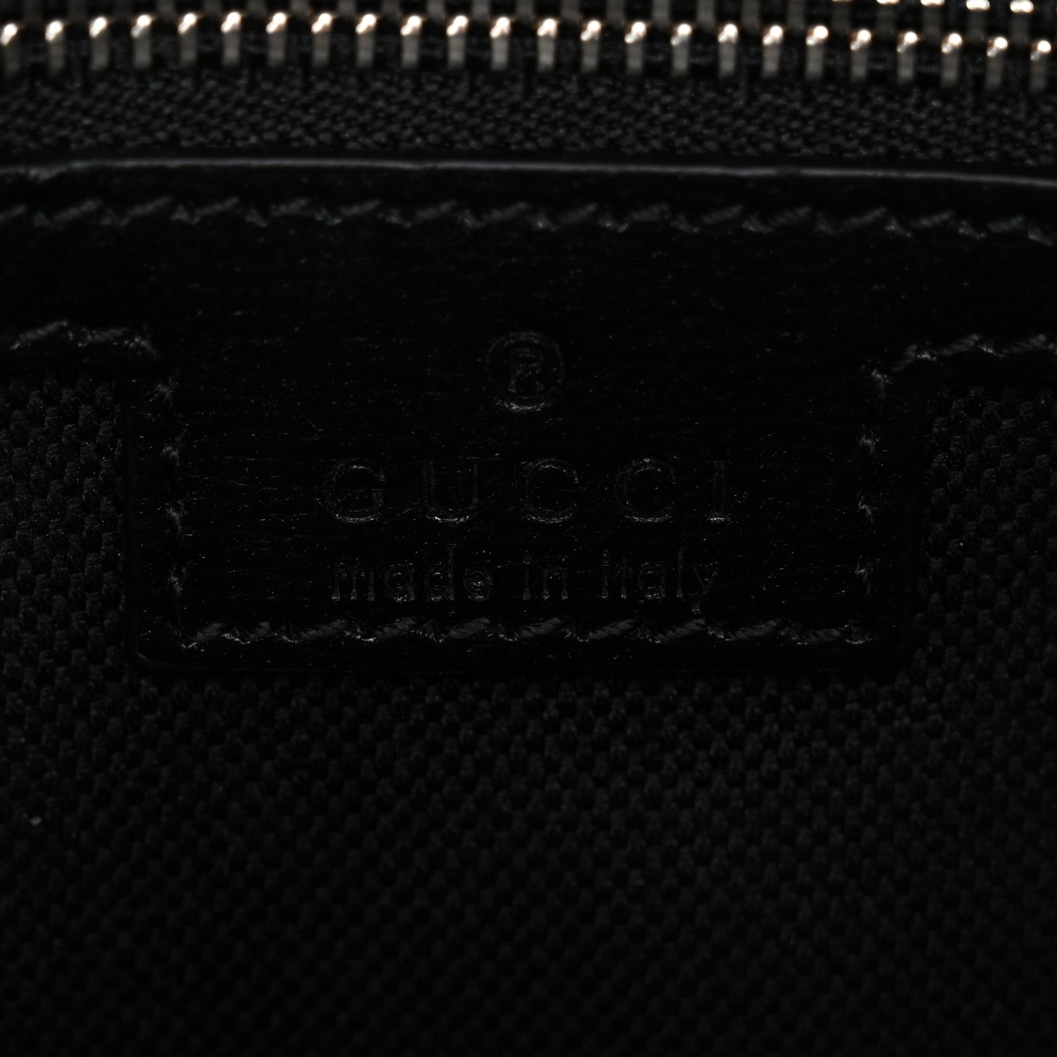 Gucci GG Supreme Monogram Azalea Calfskin Retro Interlocking G Wristlet Shoulder Bag Black