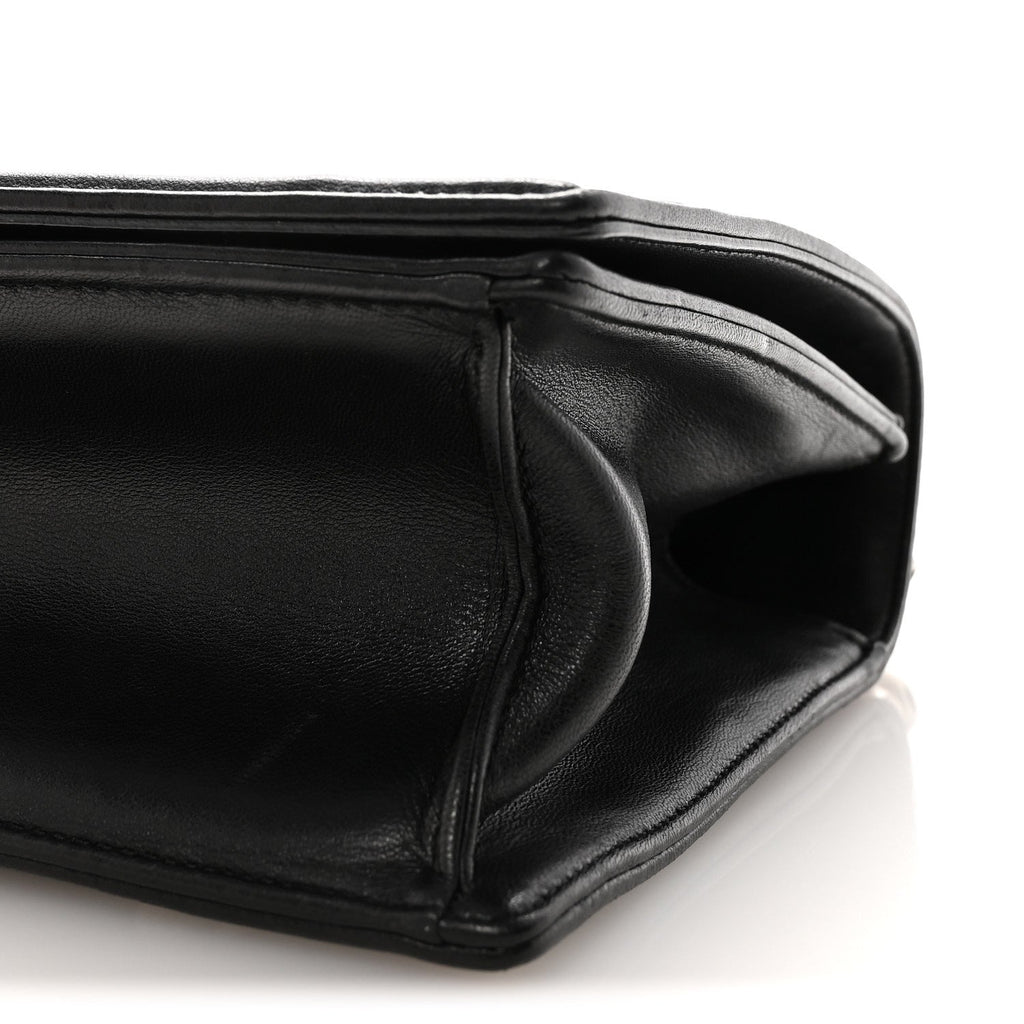 Christian Dior Lambskin Multi Studded Medium Diorama Flap Bag Black