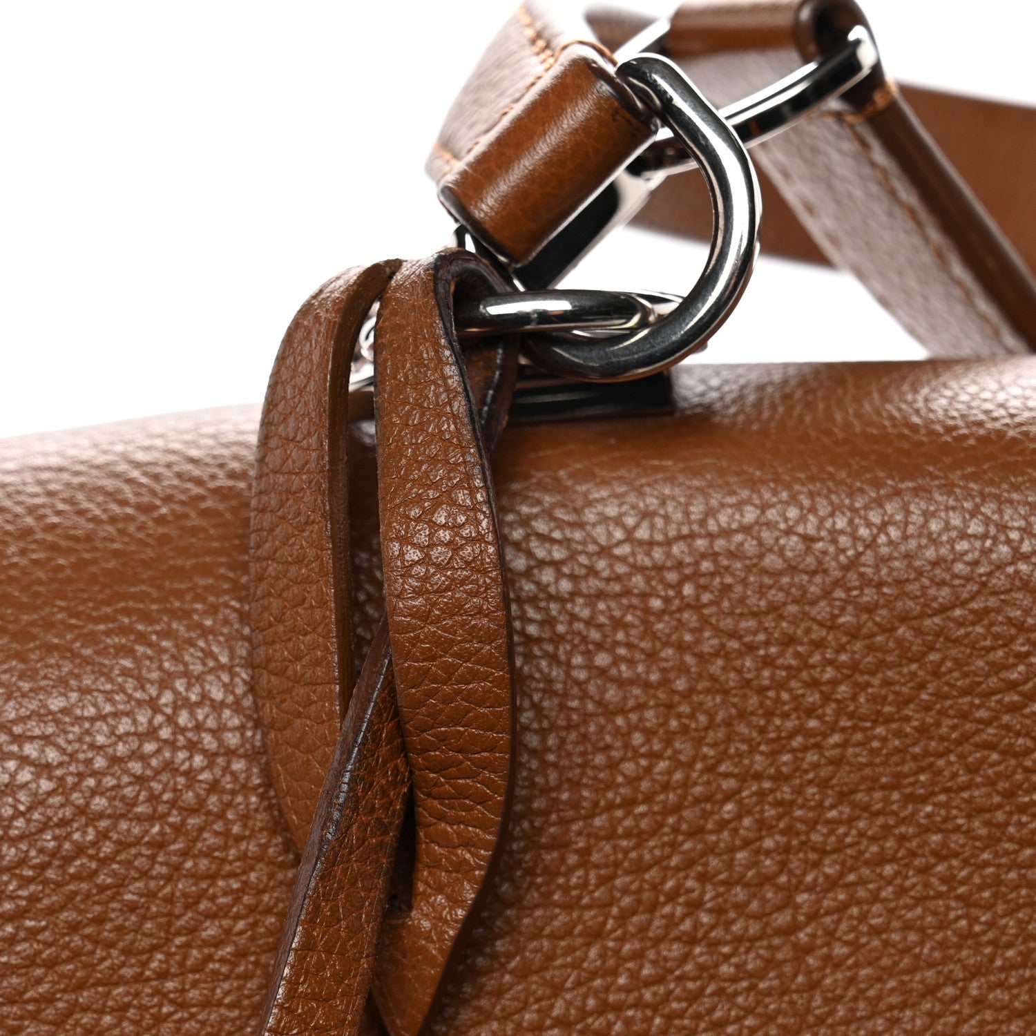 Louis Vuitton Soft Calfskin Lockme II Top Handle Cognac