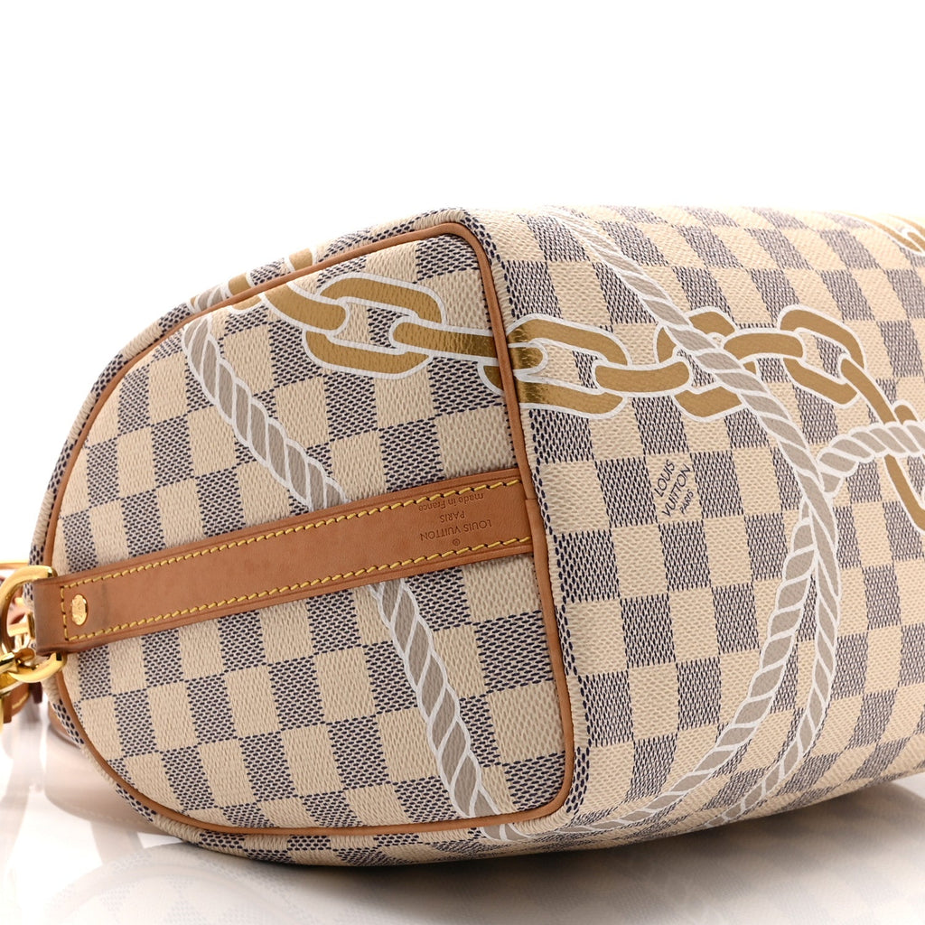 Louis Vuitton Damier Azur Nautical Speedy Bandouliere 25