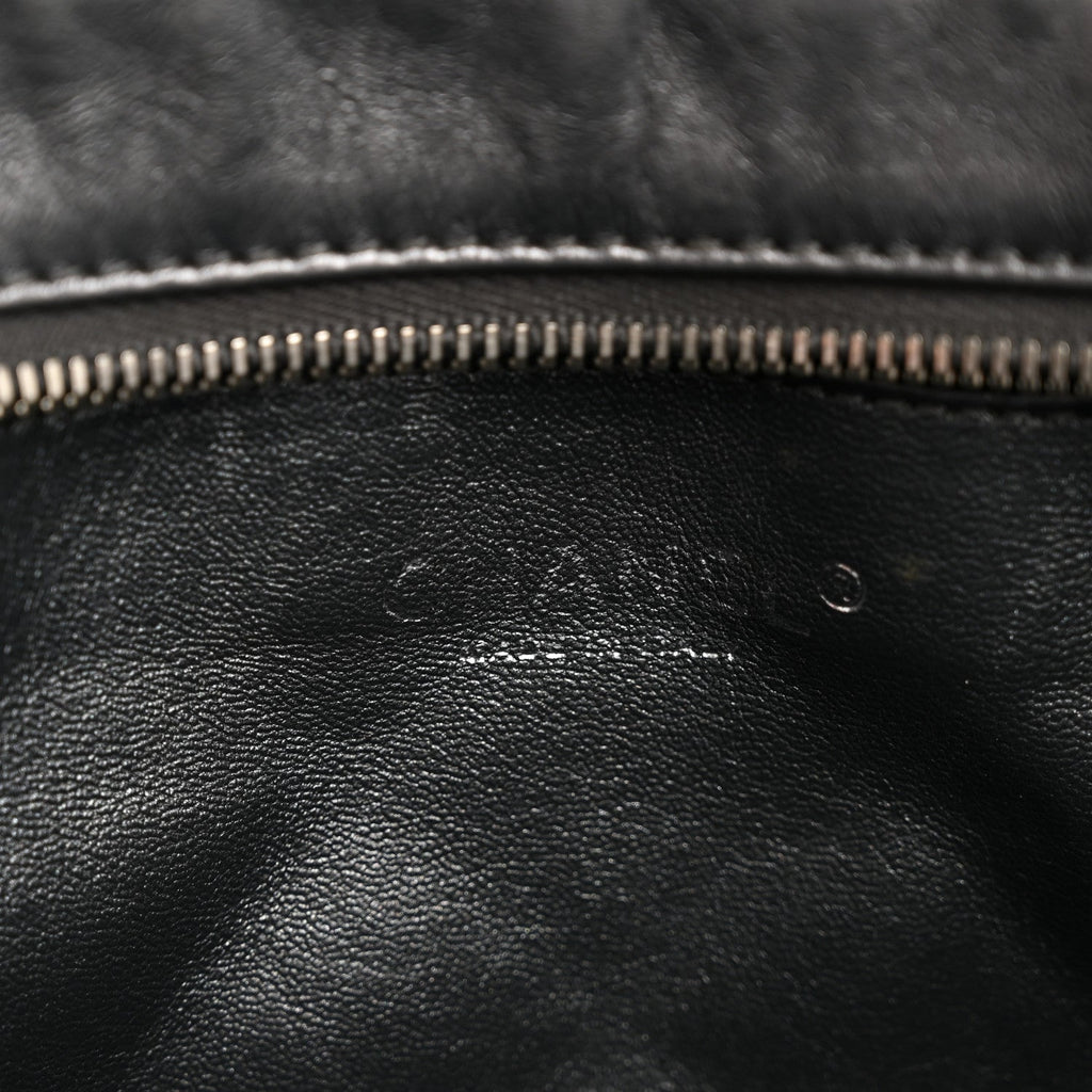 Chanel Metallic Aged Calfskin Quilted Large Reissue Camera Case Silver