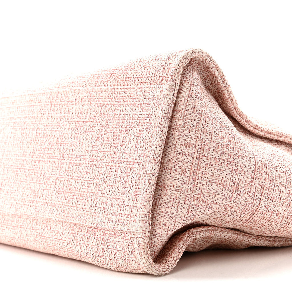 Chanel Lurex Boucle Deauville Medium Tote Pink