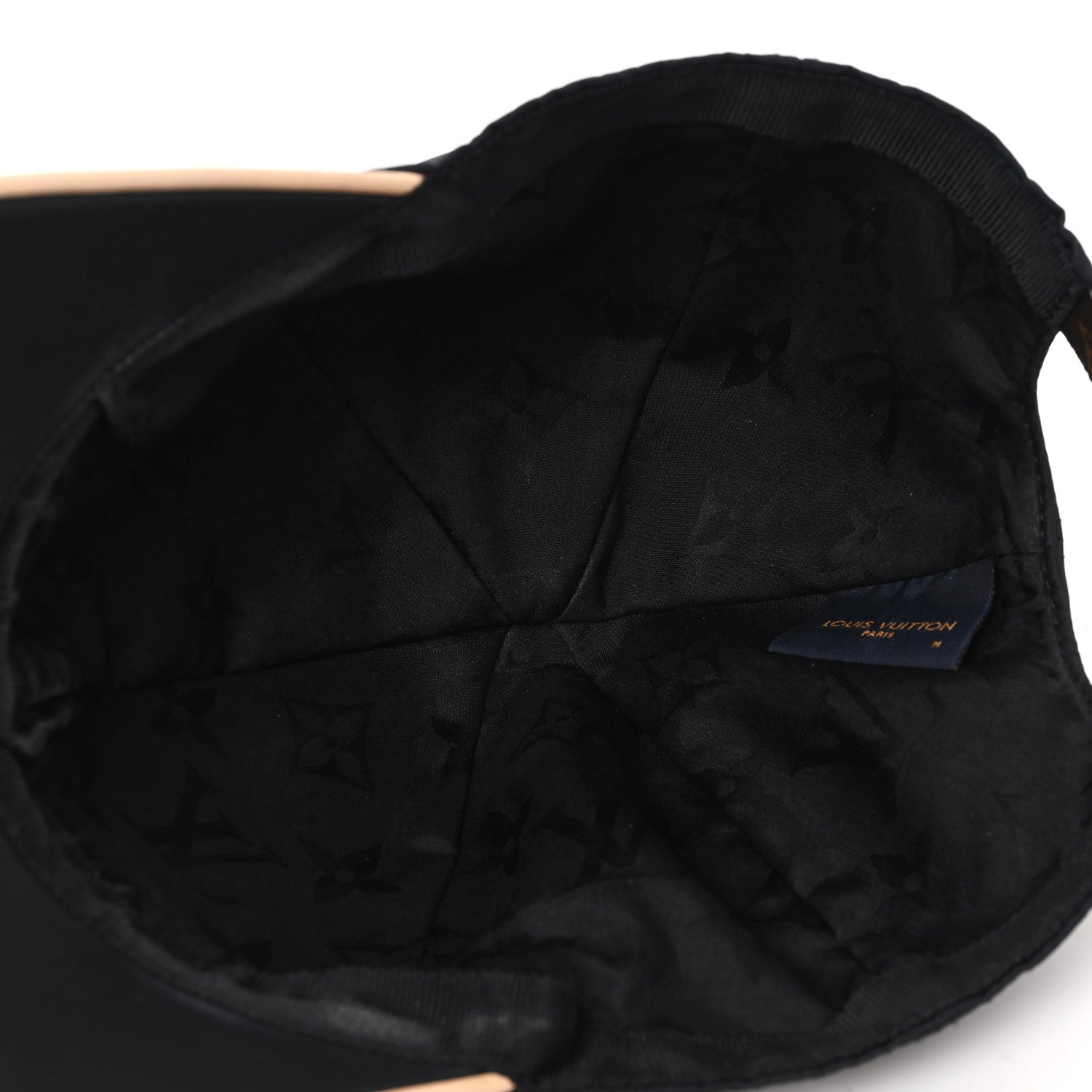 Louis Vuitton Polyester Silk Monogram LV Get Ready Cap M Black
