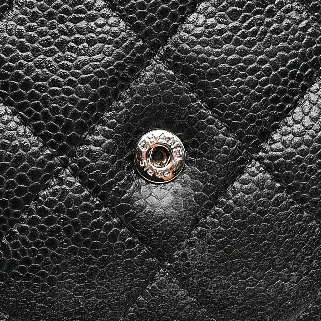 Chanel Caviar Quilted Wallet on Chain WOC Black