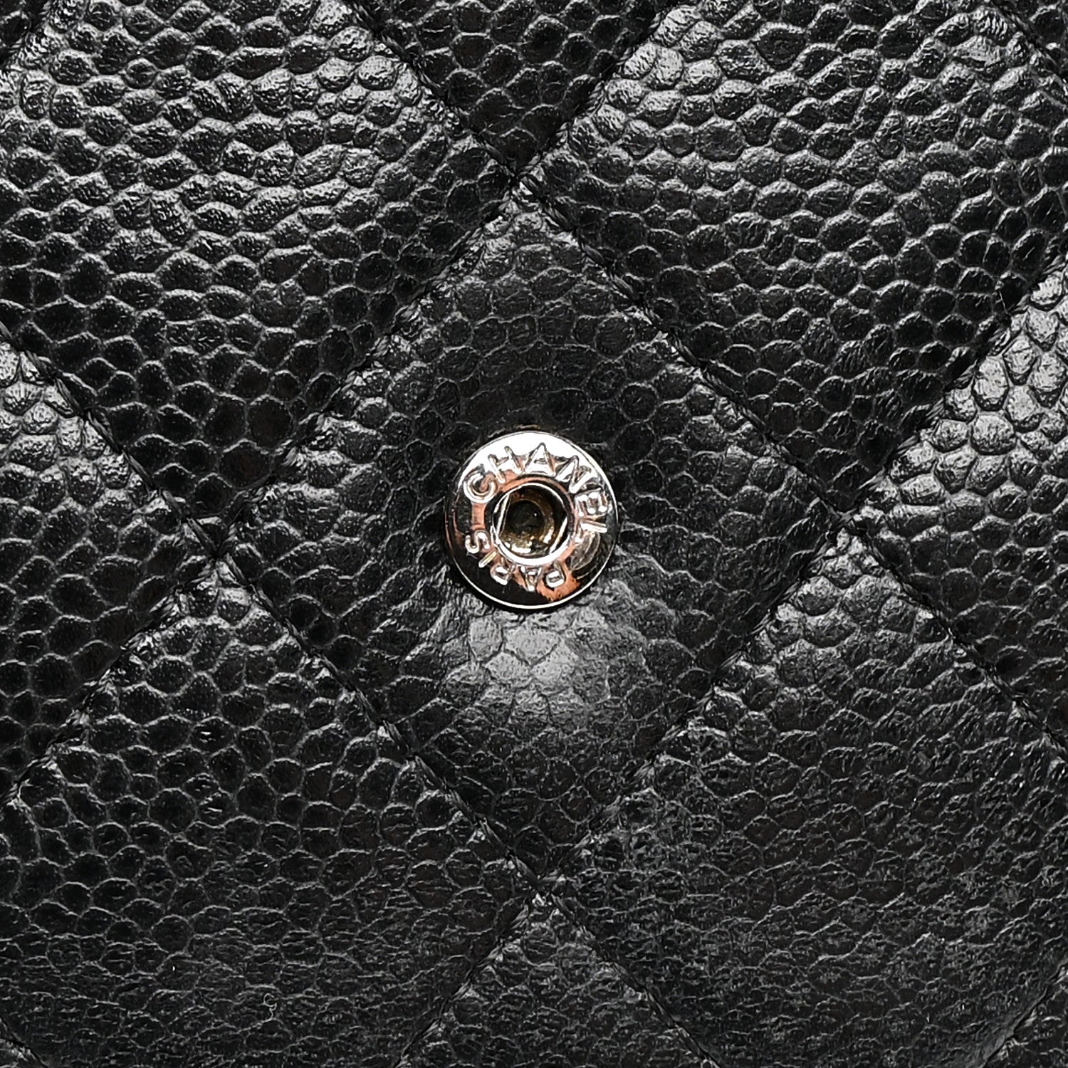 Chanel Caviar Quilted Wallet on Chain WOC Black