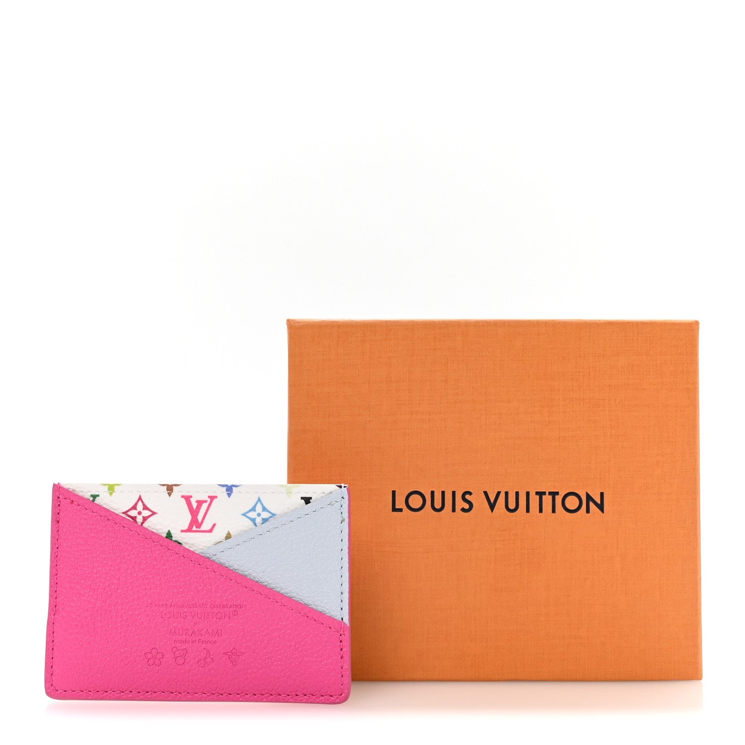 Louis Vuitton LV X TM Monogram Multicolor Criss-Cross Card Holder Kawaii Pink