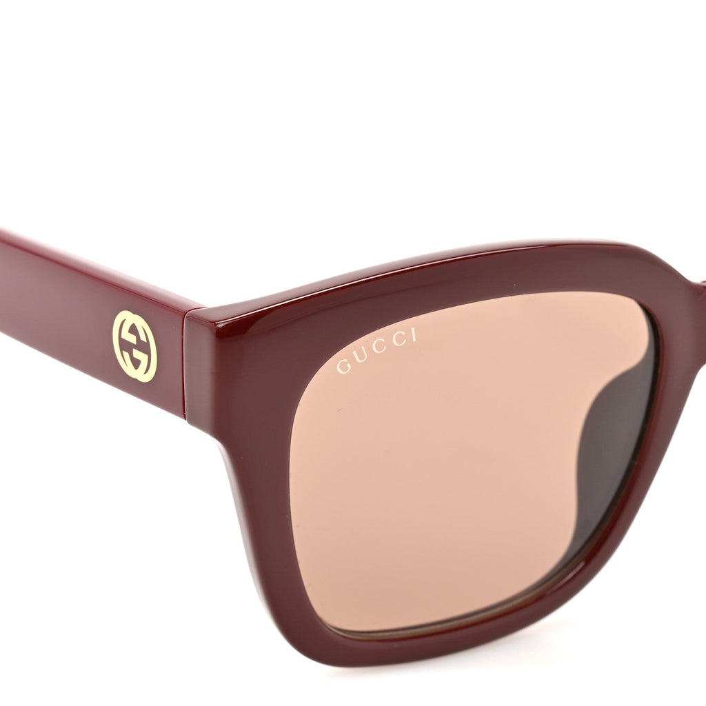 Gucci Acetate Square Frame Sunglasses GG1338SK Red