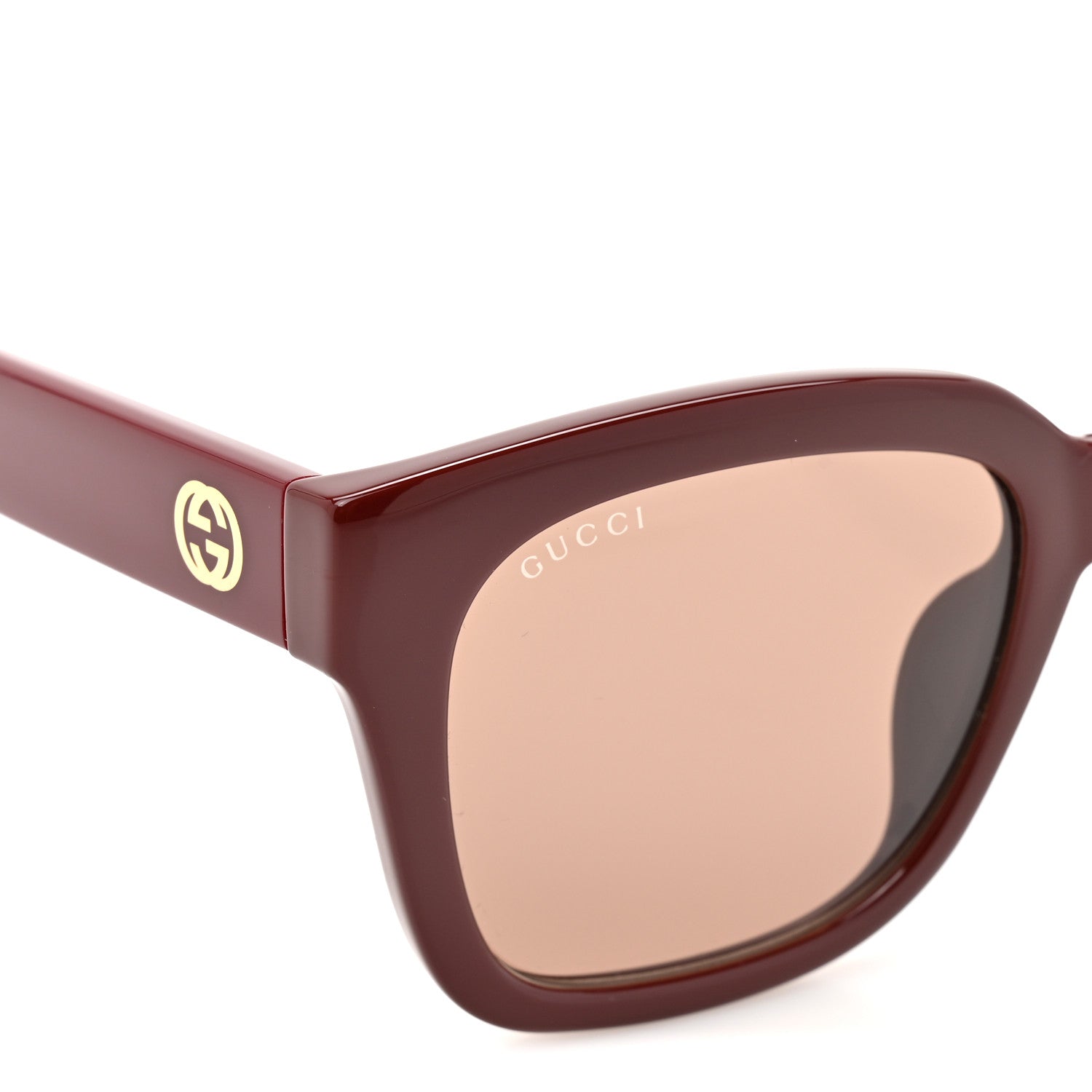Gucci Acetate Square Frame Sunglasses GG1338SK Red