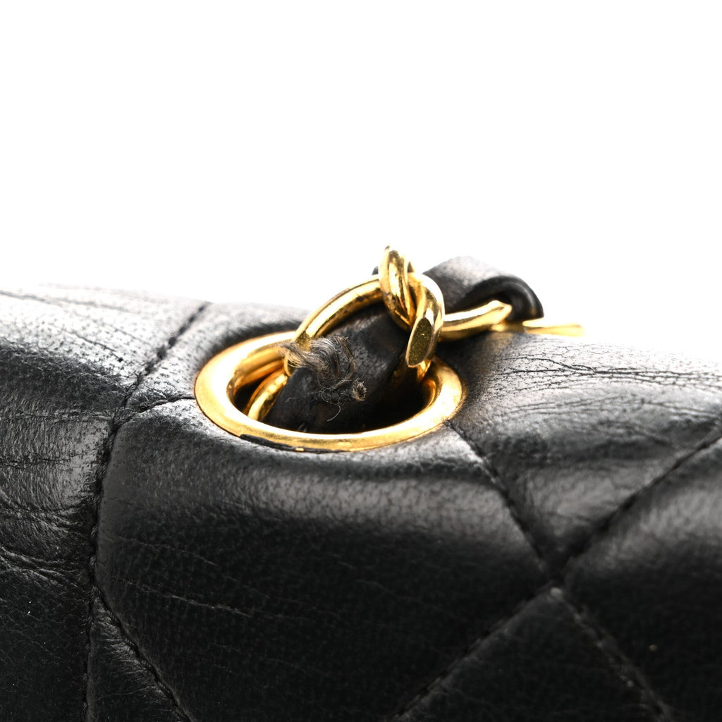 Chanel Lambskin Quilted Medium Single Flap Black