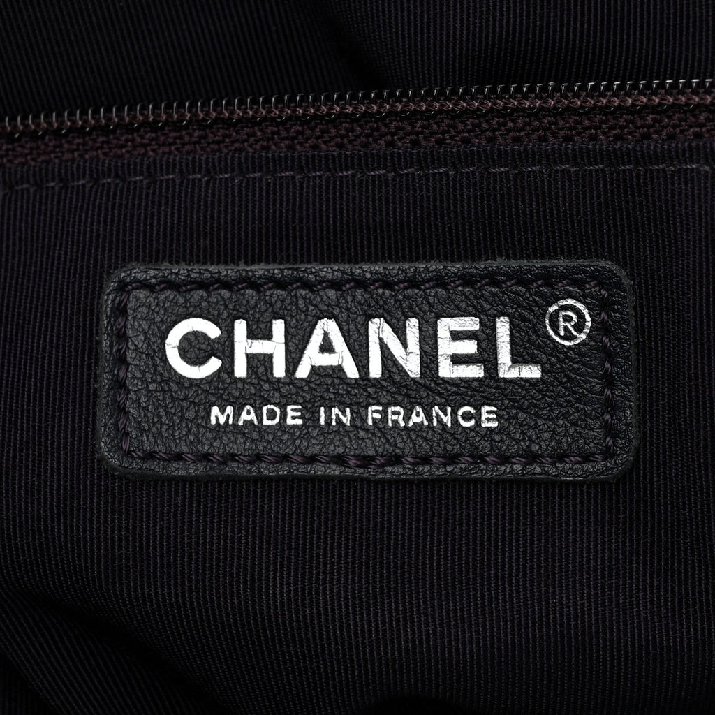 Chanel Calfskin Quilted Timeless Tote Dark Navy