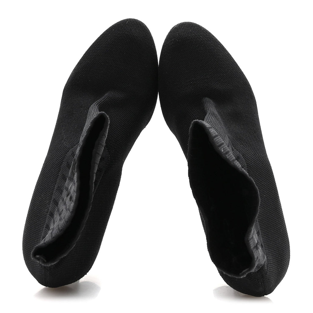 Louis Vuitton Monogram Stretch Fabric Silhouette Ankle Boots 39 Black