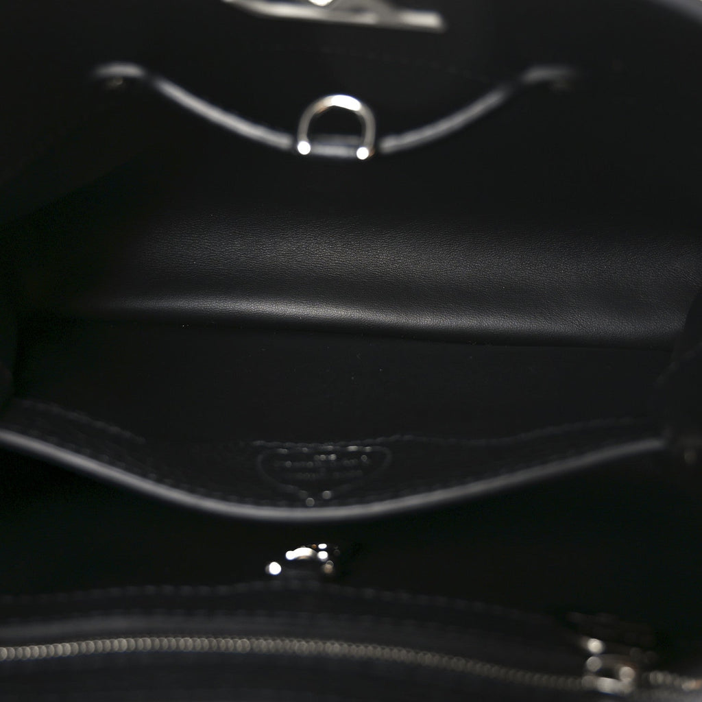 Louis Vuitton LV X YK Taurillon Capucines BB Black White