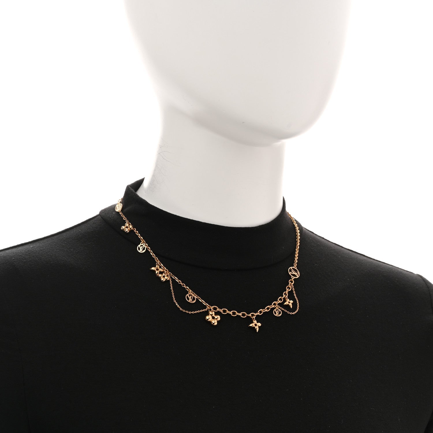 Louis Vuitton Metal Blooming Supple Necklace Gold