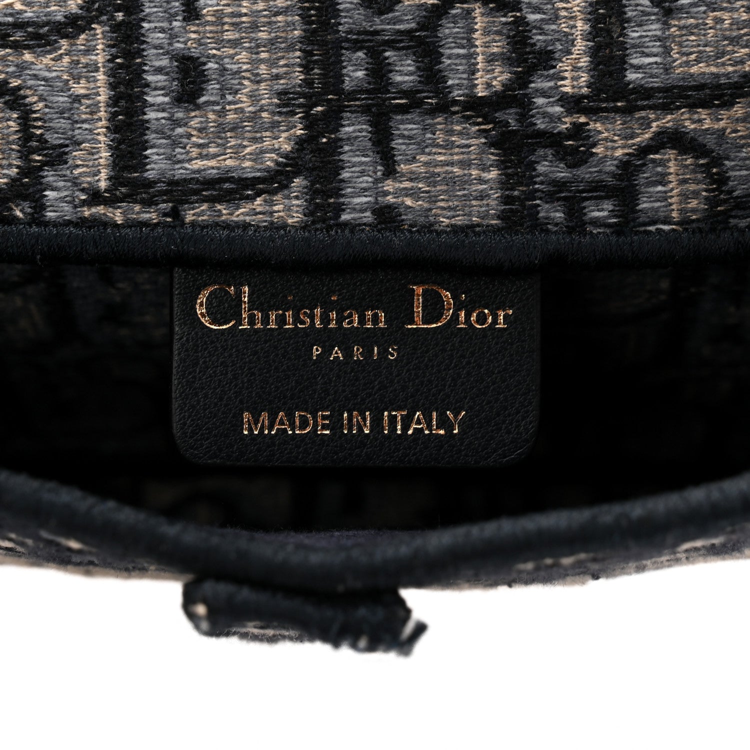 Christian Dior Oblique Slim Saddle Pouch Blue