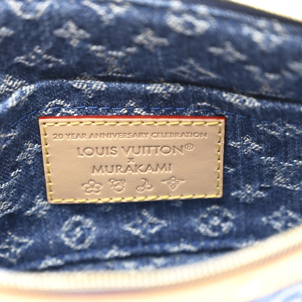 Louis Vuitton LV X TM Monogram Denim Cerises Pochette Accessories Blue