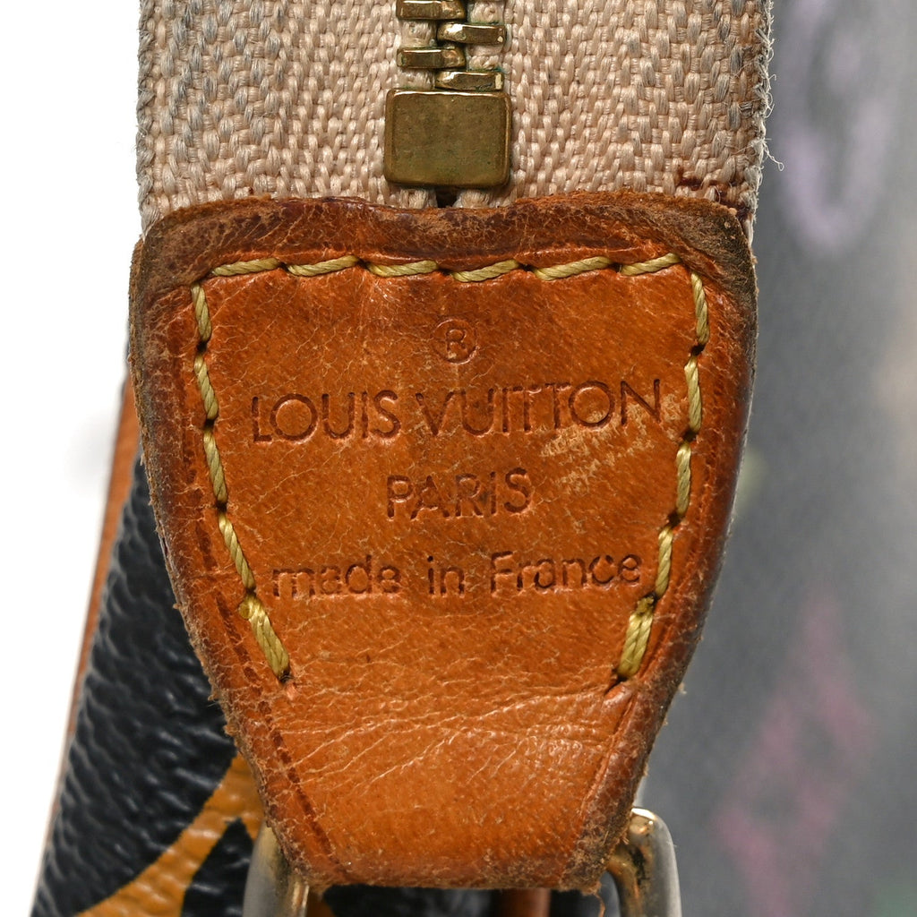 Louis Vuitton Monogram Multicolor Pochette Accessories Black