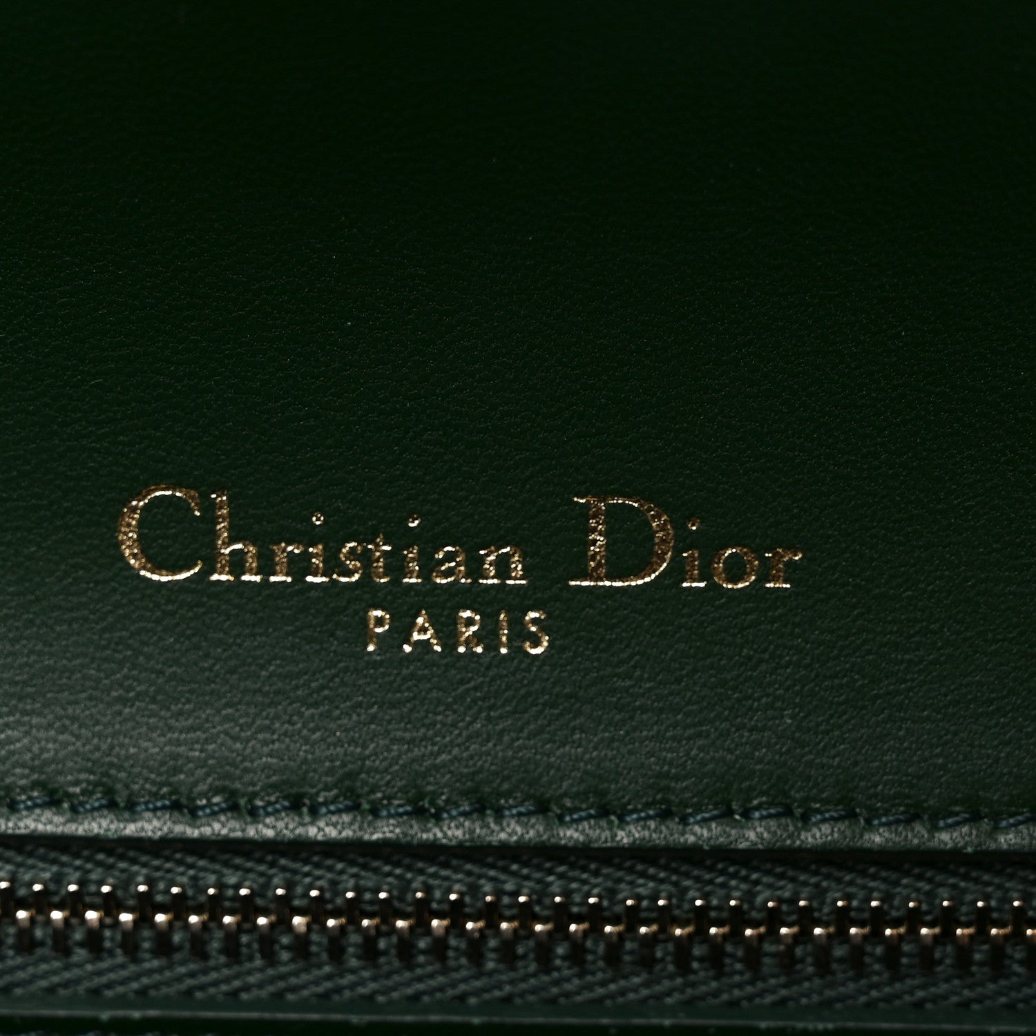 Christian Dior Ceramic Effect Deerskin Large Diorama Flap Bag Malachite Green