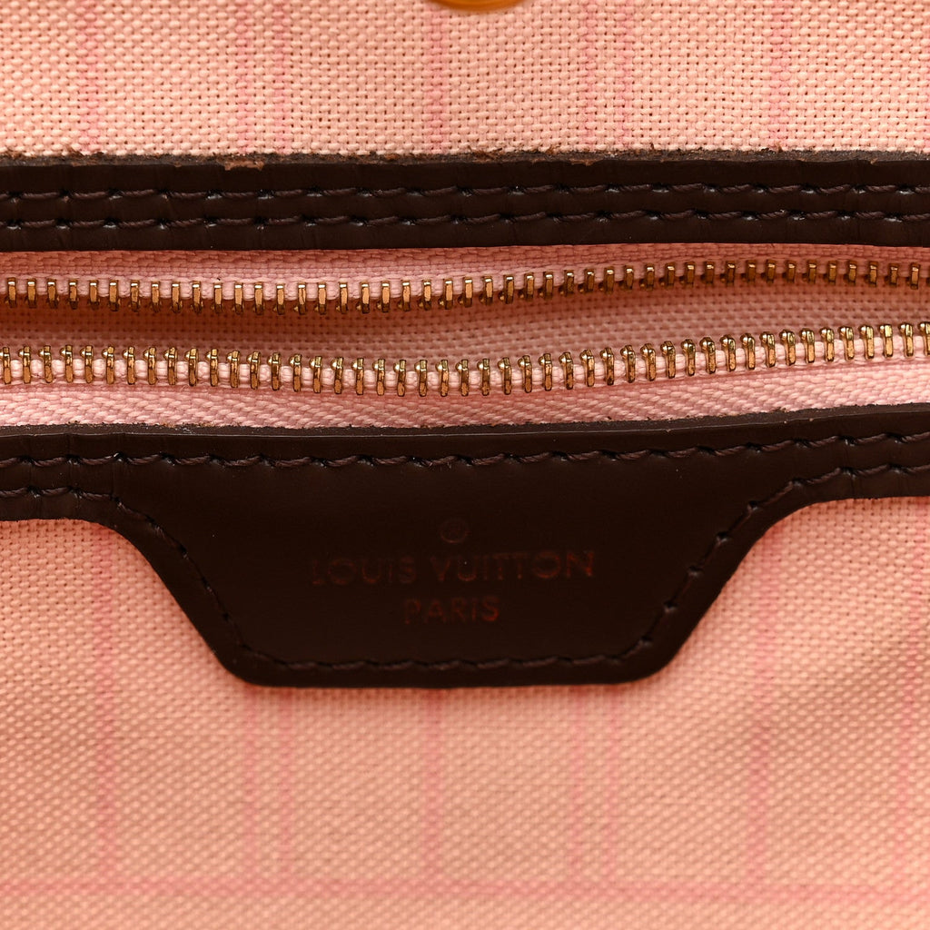 Louis Vuitton Damier Ebene Neo Neverfull MM Rose Ballerine