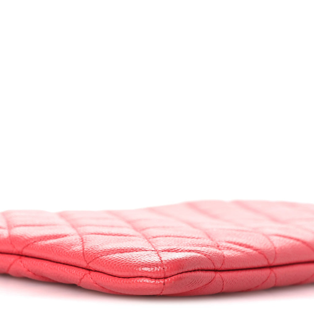 Caviar Quilted Medium Cosmetic Case Pink