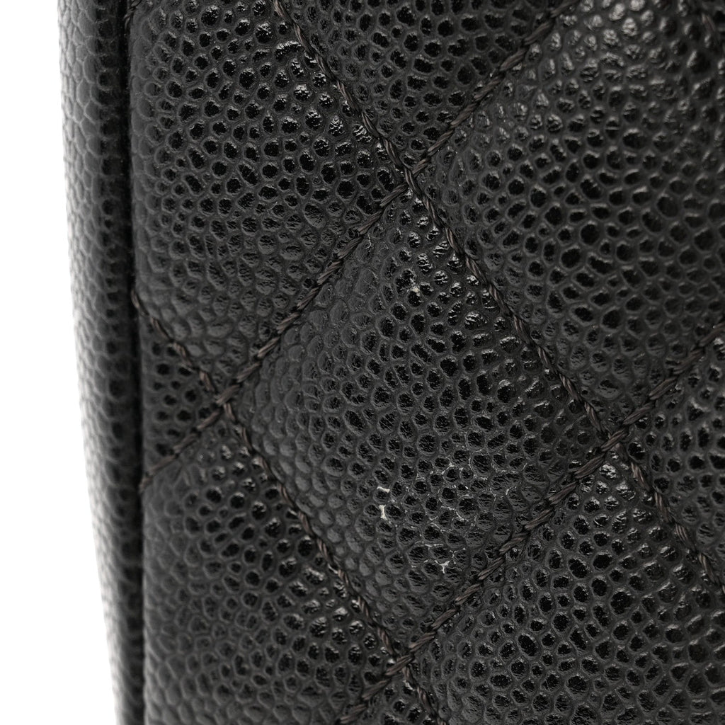 Chanel Caviar Quilted Grand Shopping Tote GST Black