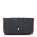 Louis Vuitton Empreinte Pochette Felicie Chain Wallet Marine Rouge