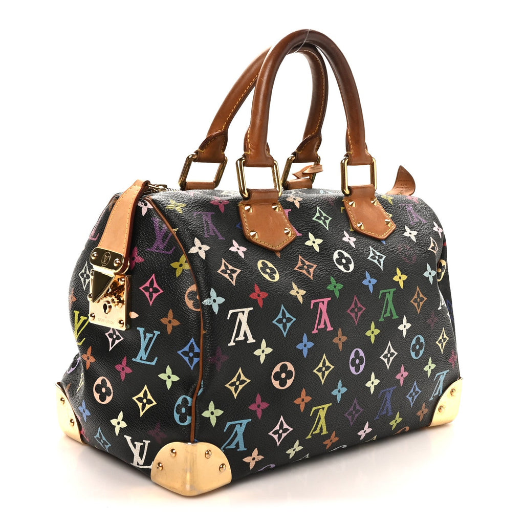 Louis Vuitton Monogram Multicolor Speedy 30 Black