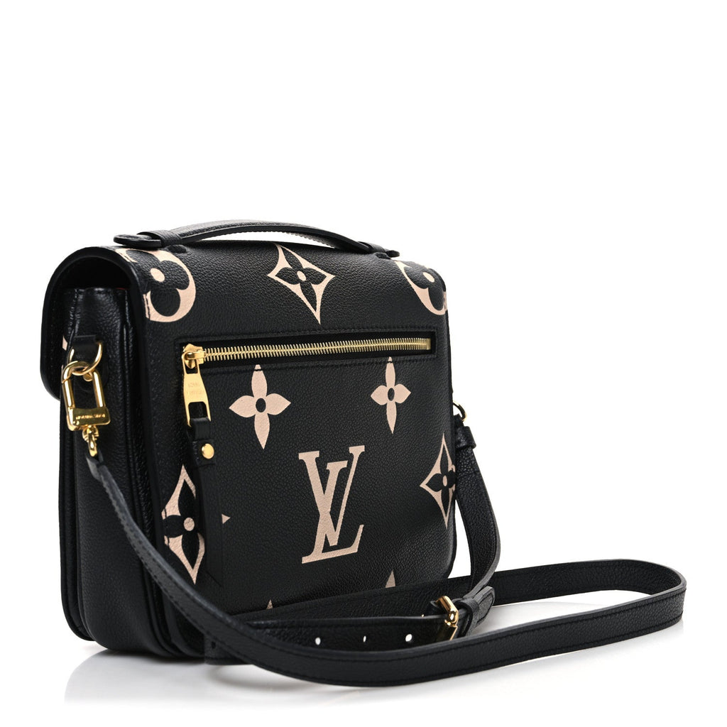 Louis Vuitton Empreinte Monogram Giant Pochette Metis Black Beige