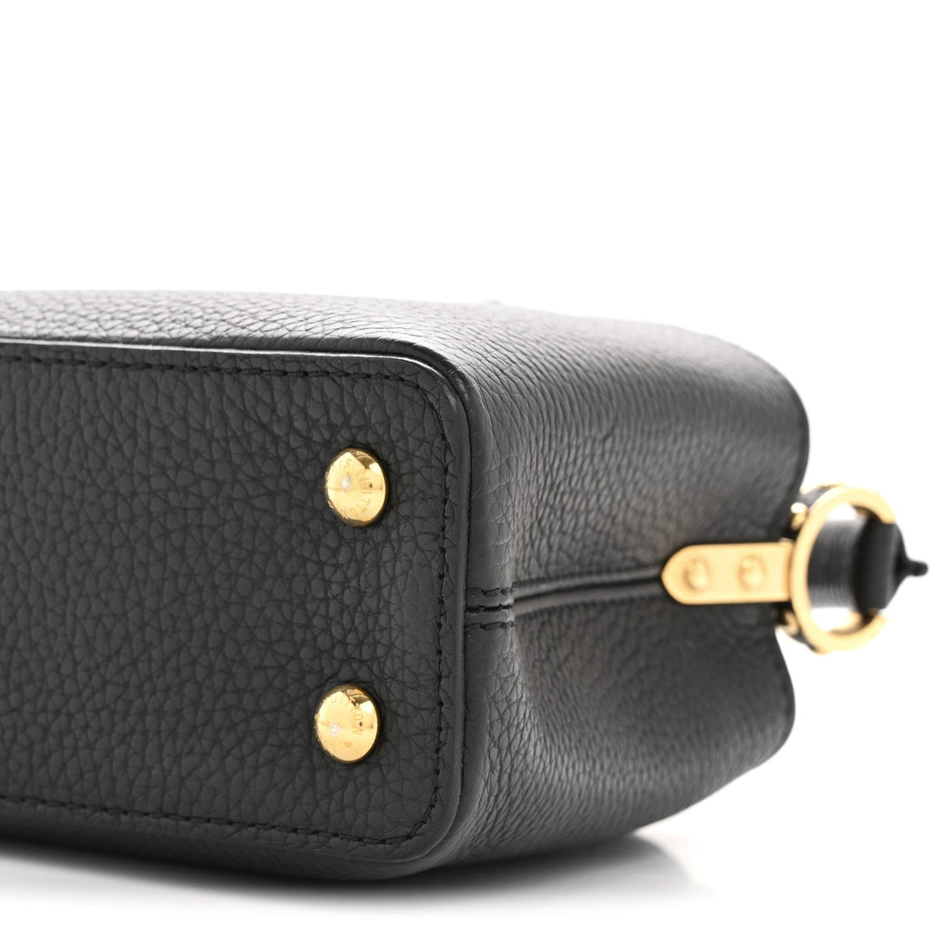 Louis Vuitton Taurillon Mini Capucines Black