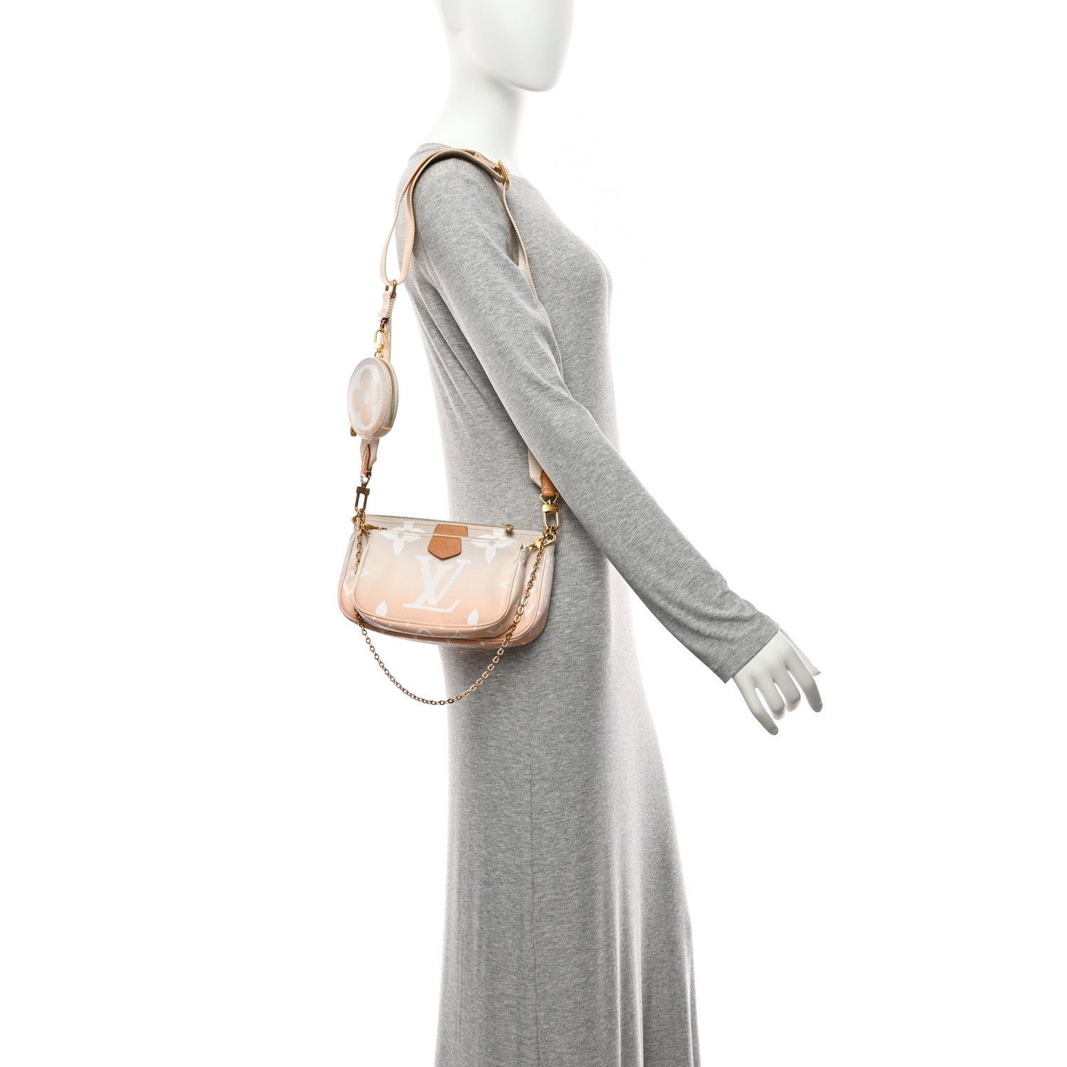 Louis Vuitton Monogram Giant By The Pool Multi Pochette Accessories Brume