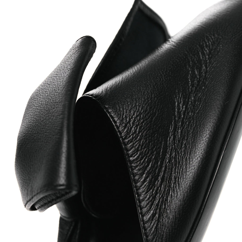 Lambskin Bow CC Mules 39.5 Black