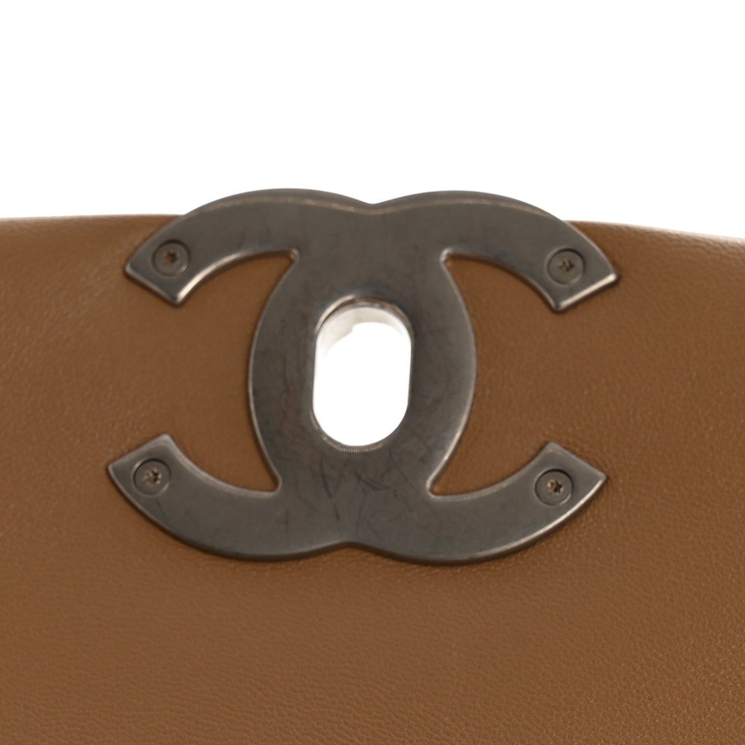 Chanel Lambskin Quilted Medium Chanel 19 Flap Beige