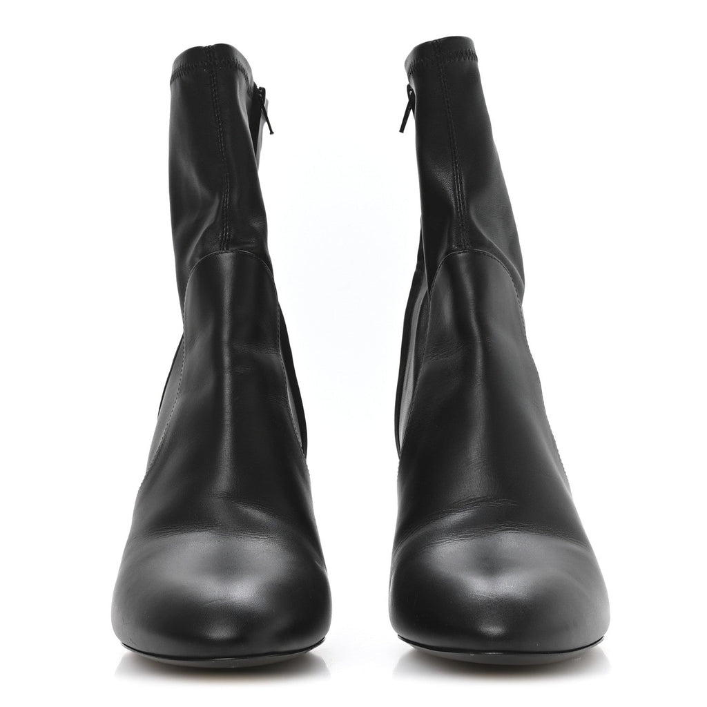 Louis Vuitton Calfskin Uniformes Silhouette Ankle Boots 39 Black
