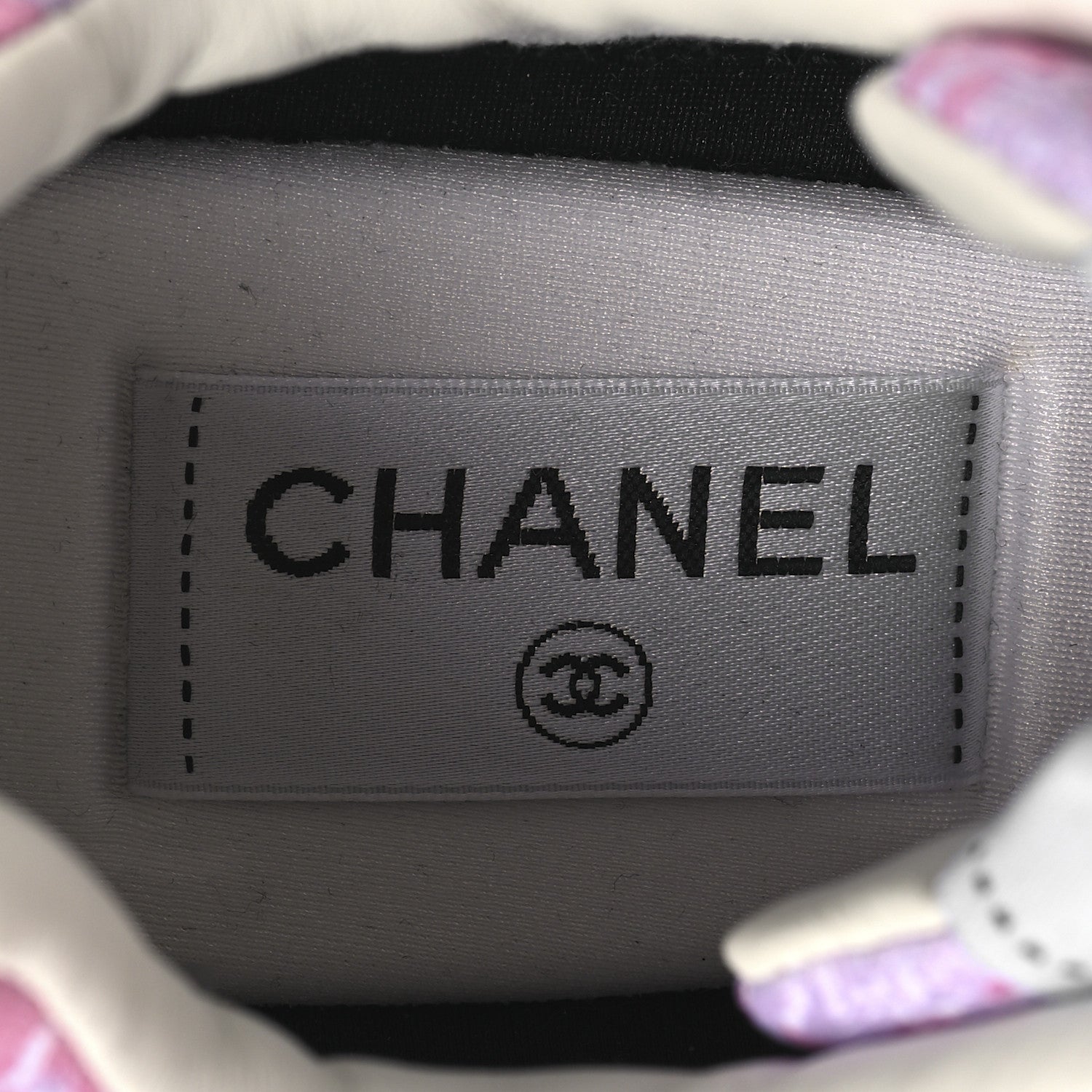 Chanel Tweed CC Sneakers 39 Pink