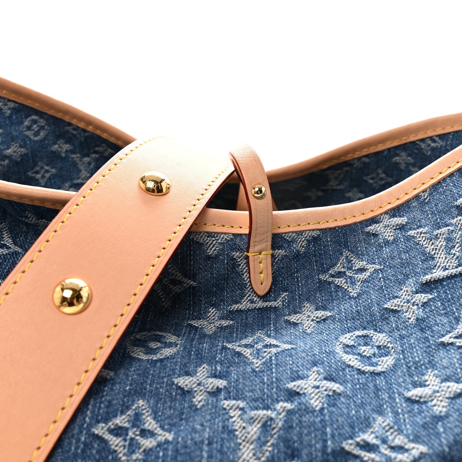 Louis Vuitton Monogram Denim CarryAll MM Blue